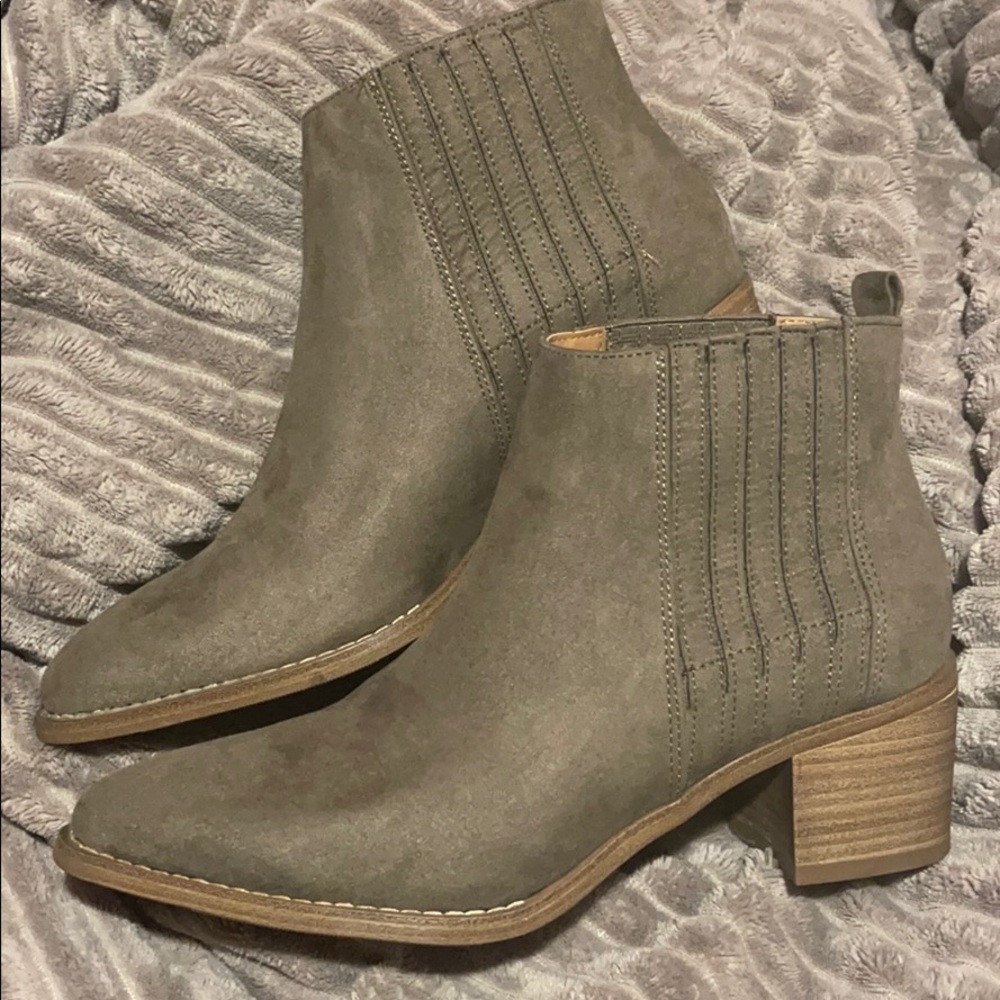 Olive green shoes